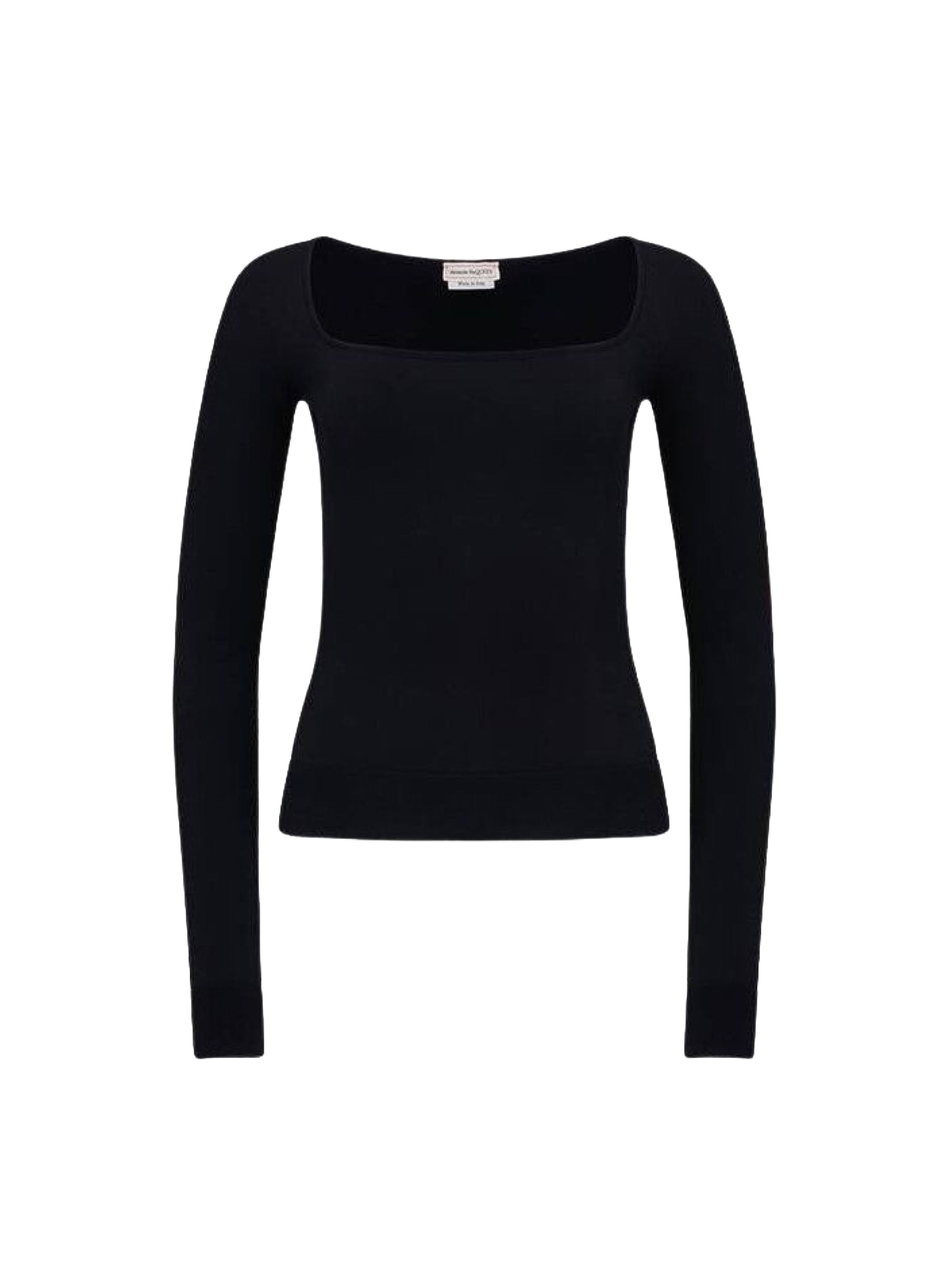 T-shirt à manches longues tricoté - Black