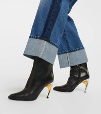 Bottines Armadillo 95 en cuir - Black Silver Gold