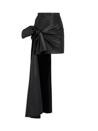 Jupe courte en cuir - Black