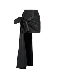 Jupe courte en cuir - Black