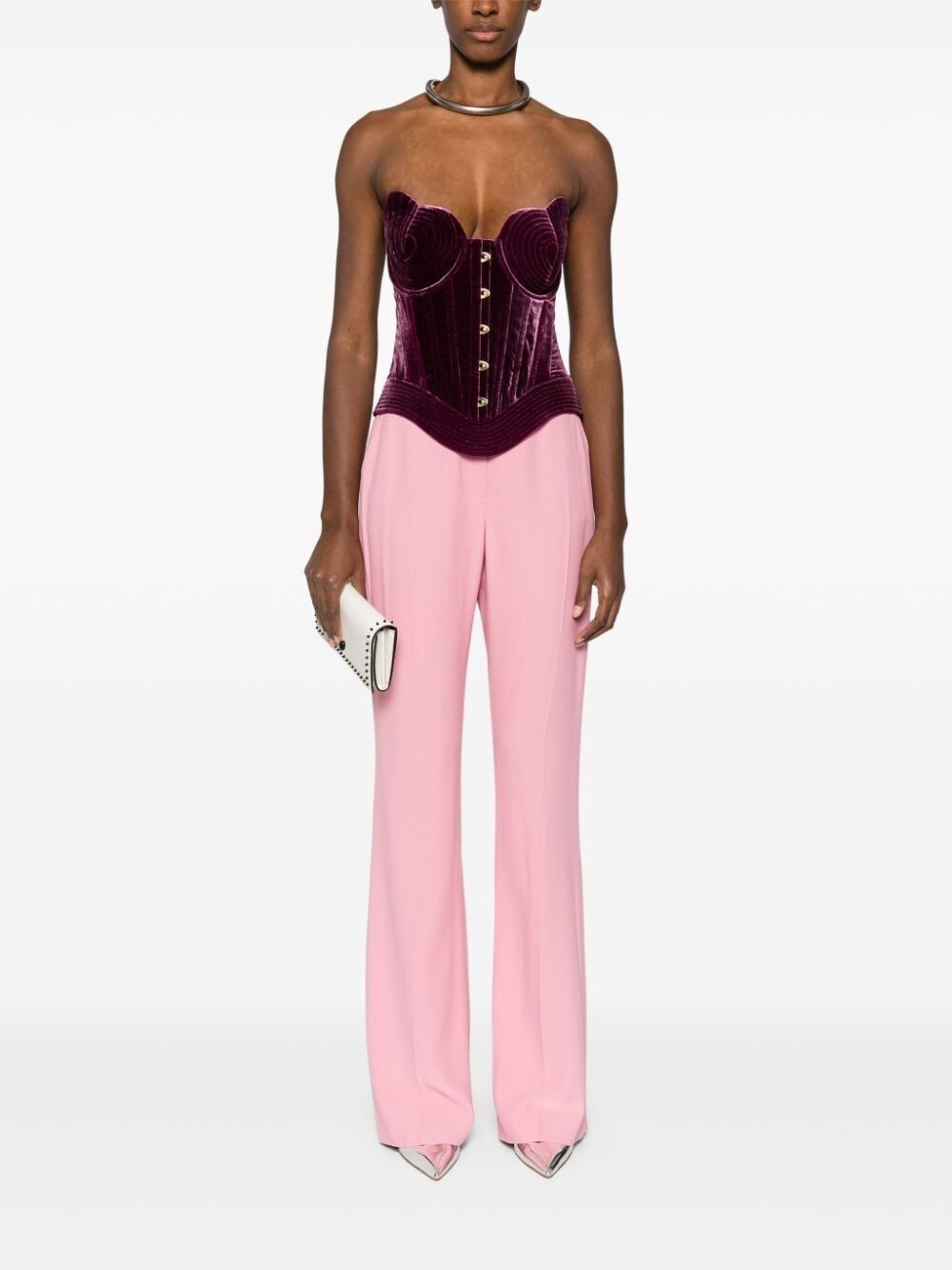 High-waisted trousers - Cherry Blossom Pink
