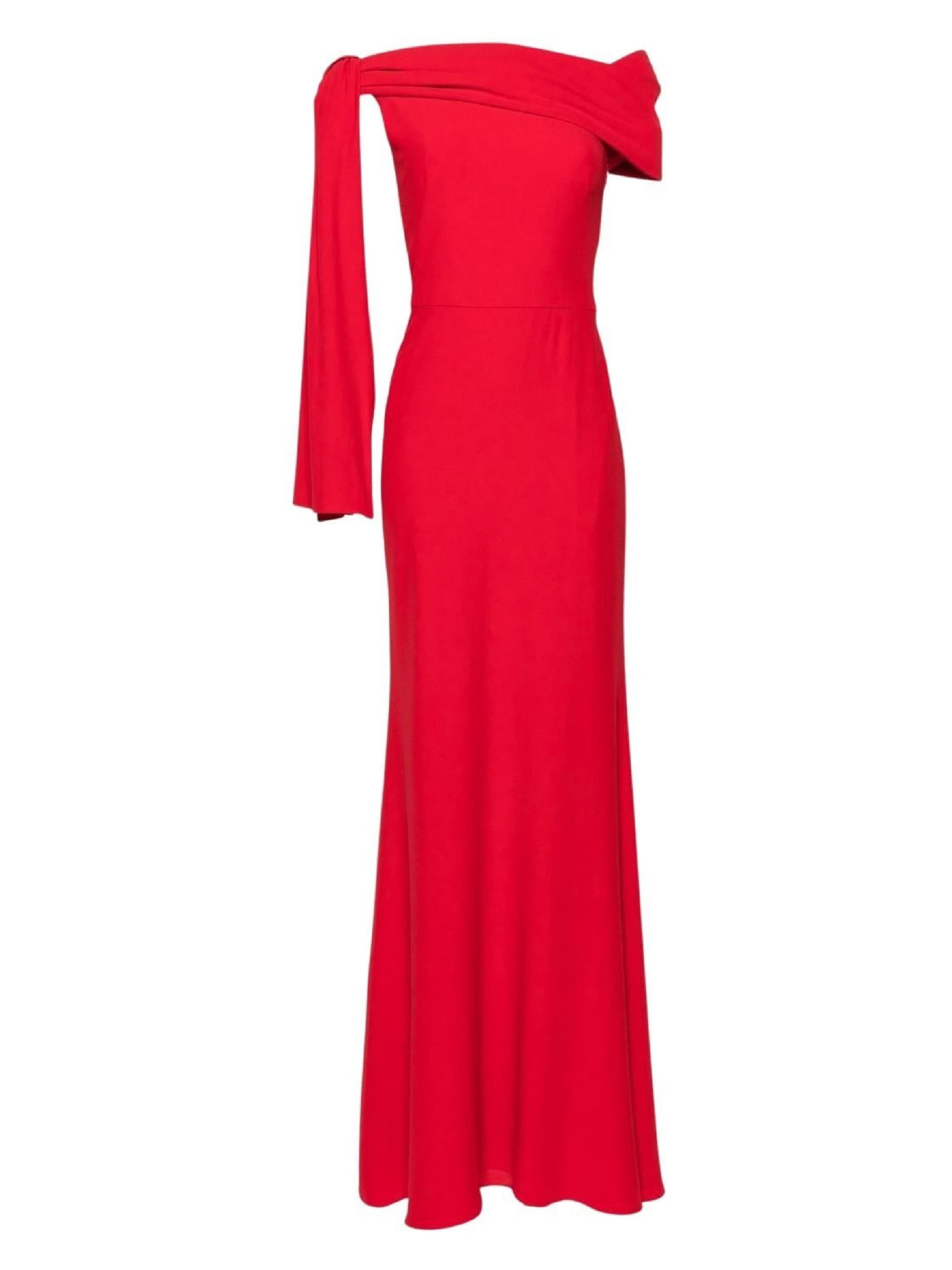 Robe à épaules dénudées - Lust Red