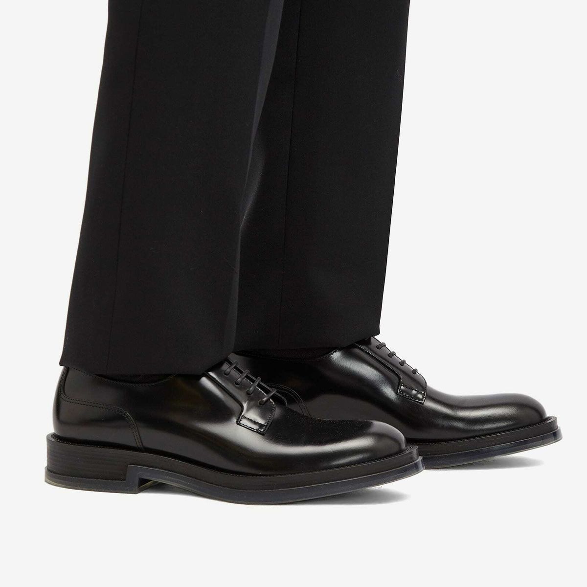 Derbies à lacets en cuir - Black Transparent
