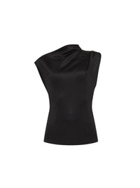 Blouse sans manches asymétrique - Black