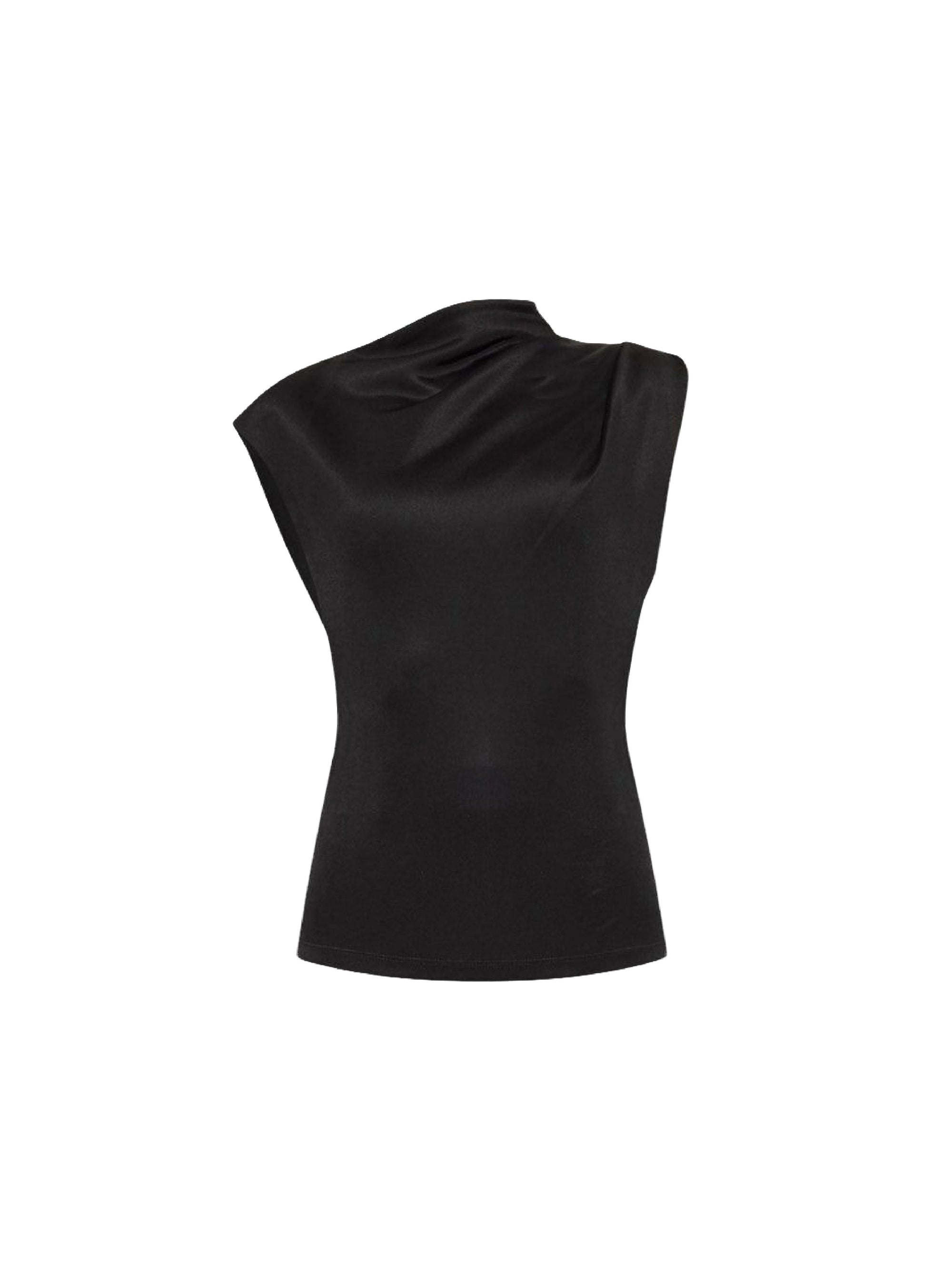 Blouse sans manches asymétrique - Black
