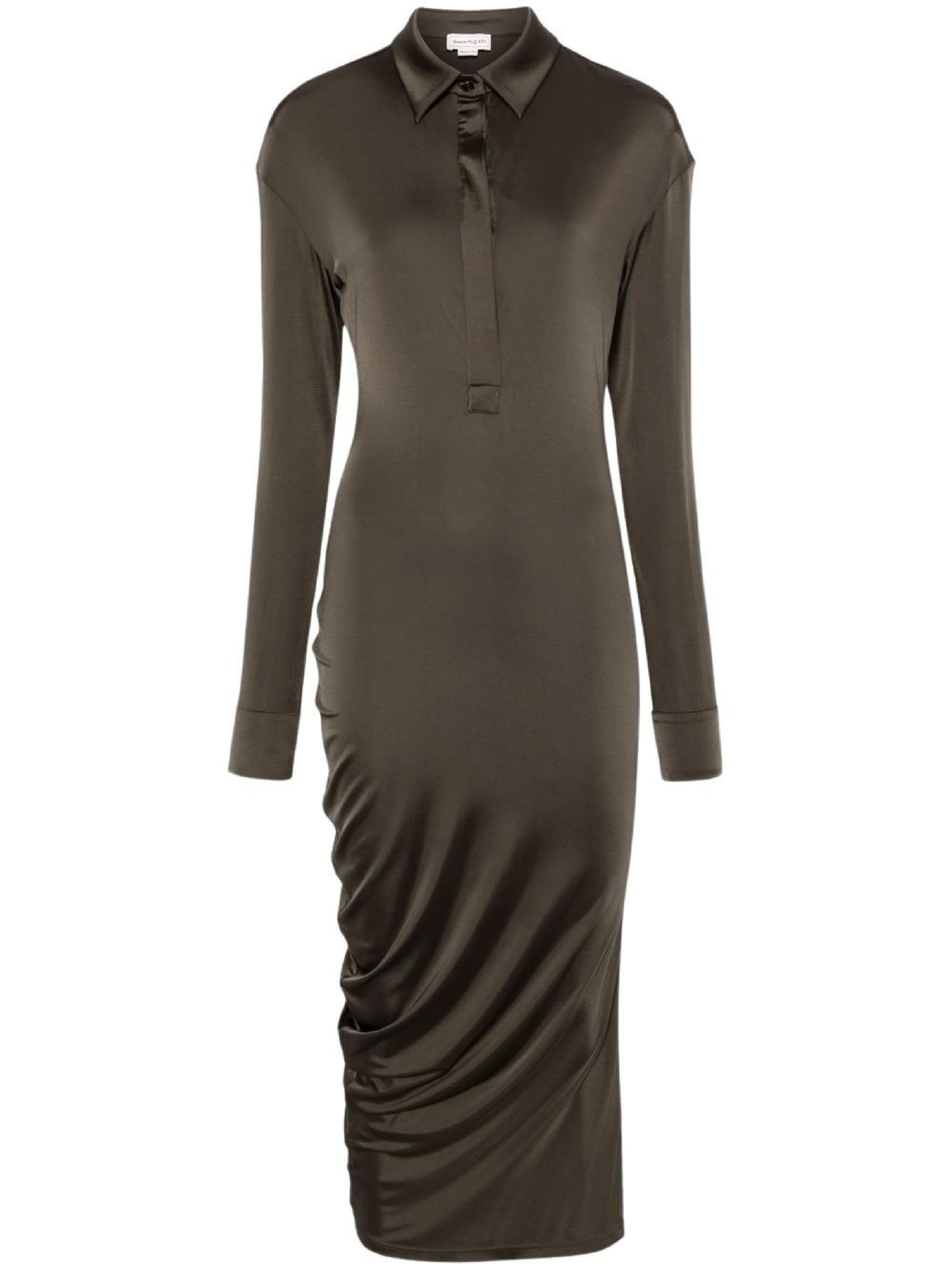 Robe chemise ajustée - Khaki