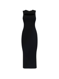 Robe midi fendue - Black