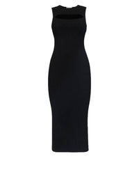 Robe midi fendue - Black