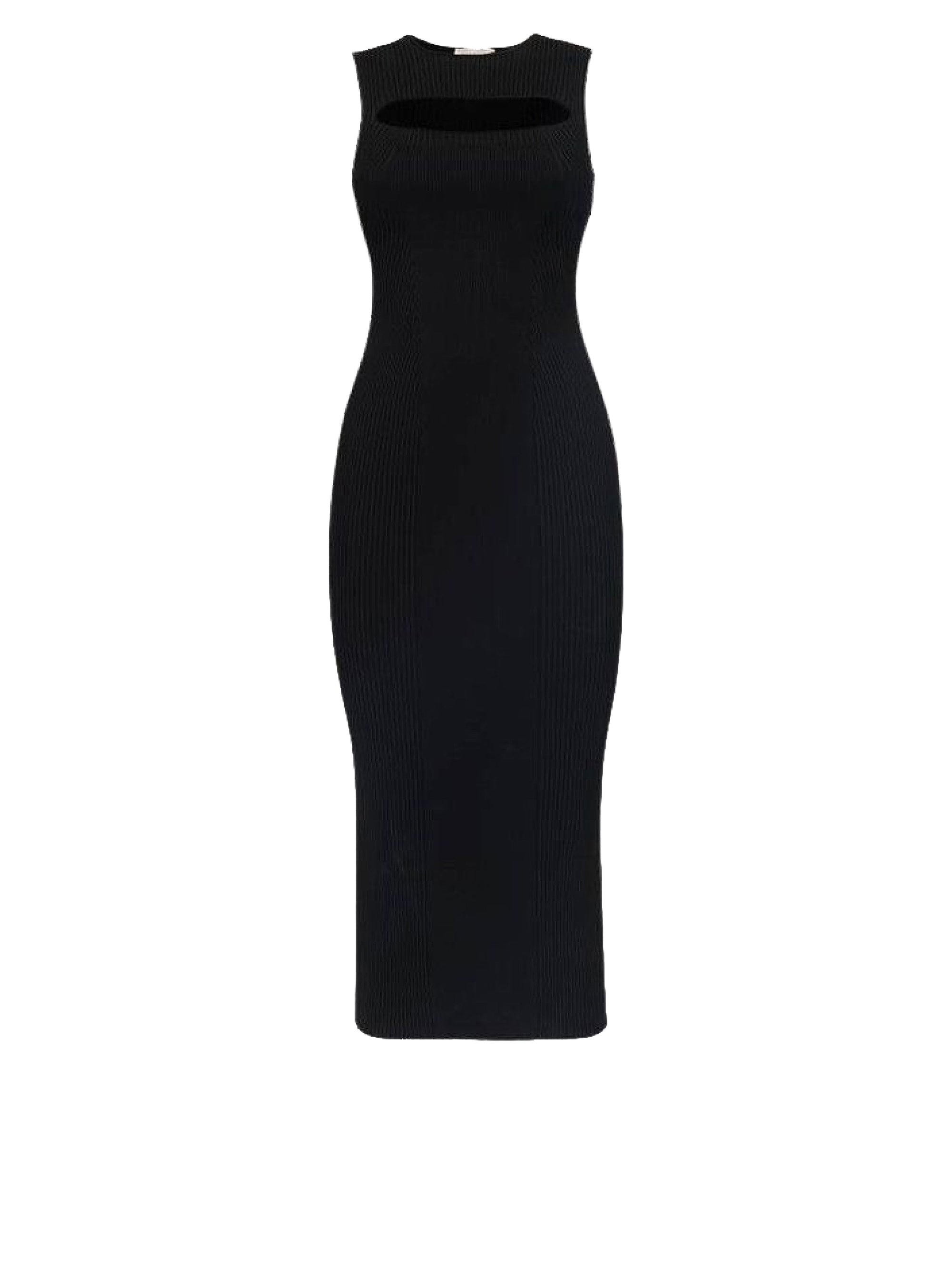Robe midi fendue - Black