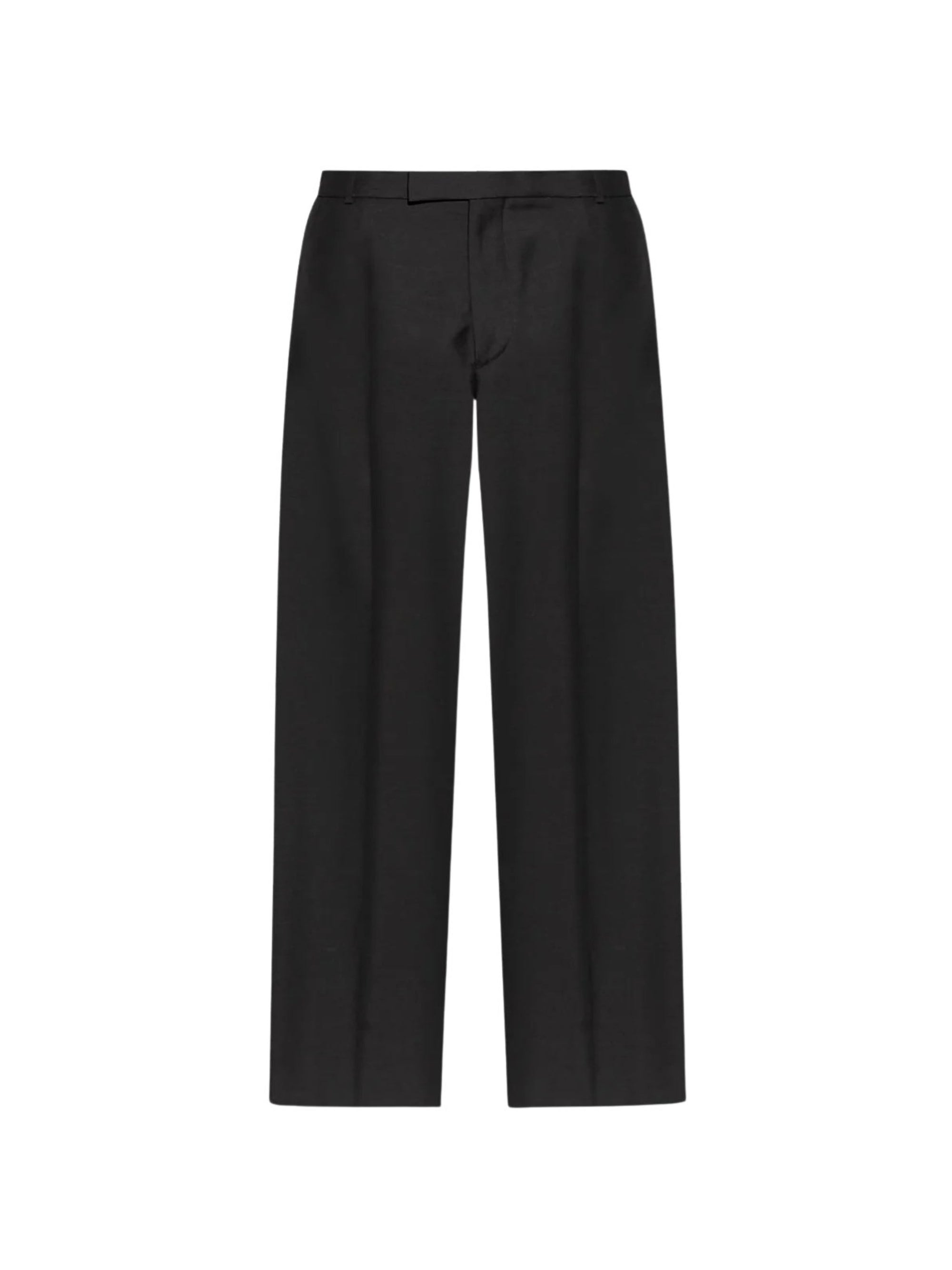 Pantalon avec poches en laine - Black