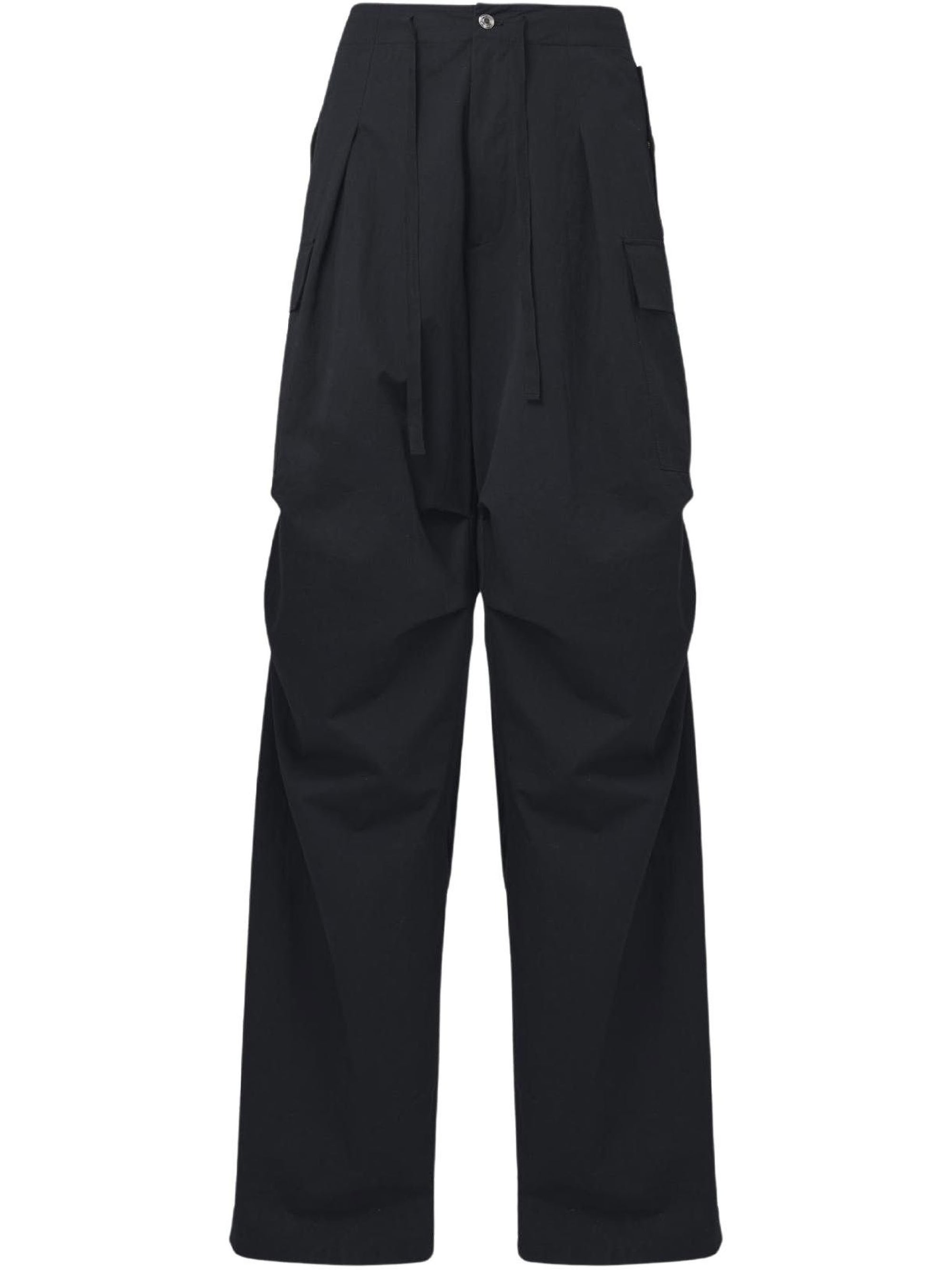 Pantalon cargo large - Black