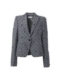 Veste à double boutonnage en laine - Grey Melange