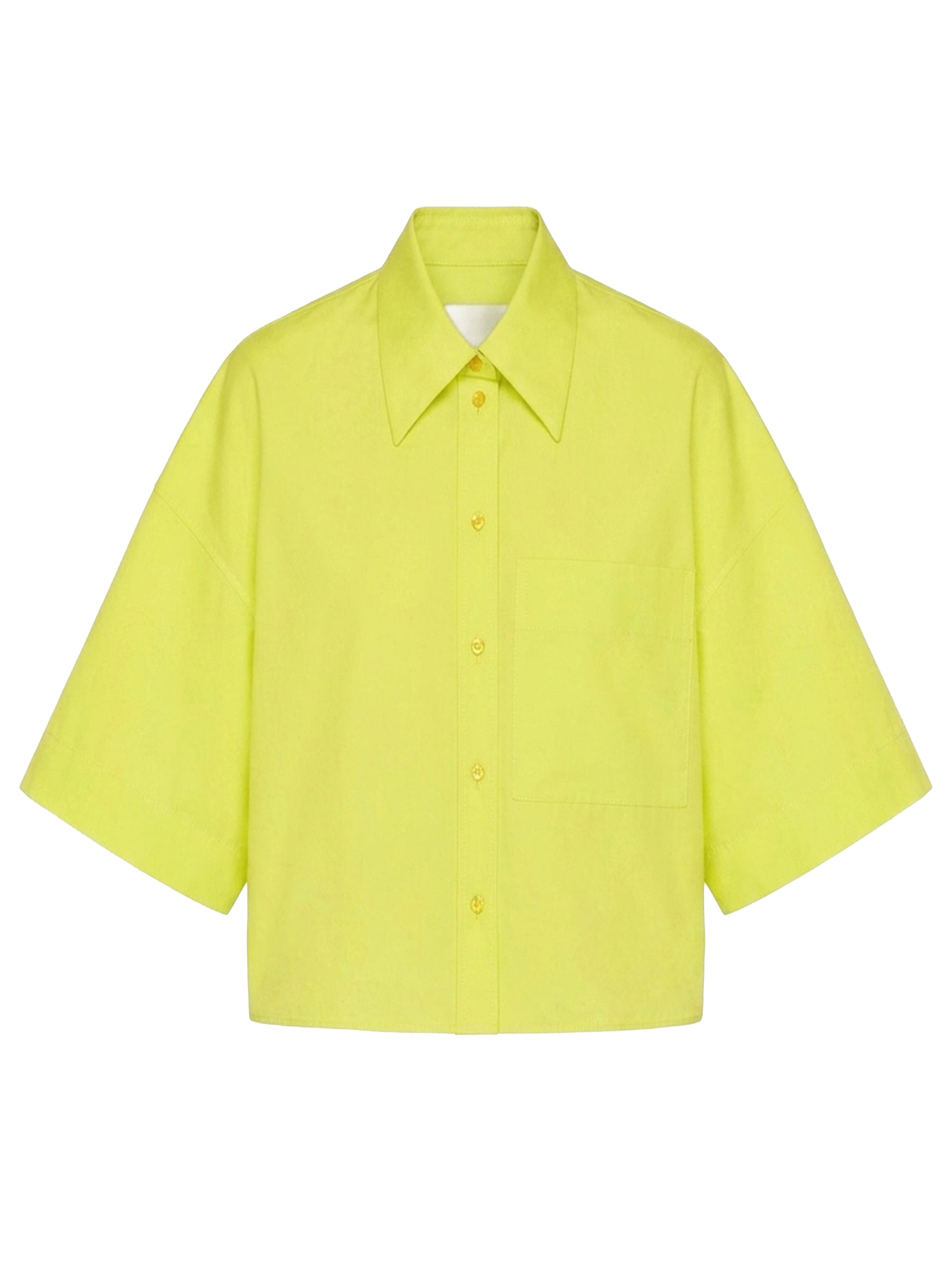 Chemise courte boutonnée - Acid Yellow