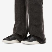 Sneakers avec logo en peau lainée - Black