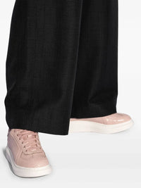 Sneakers avec logo en cuir - Pink