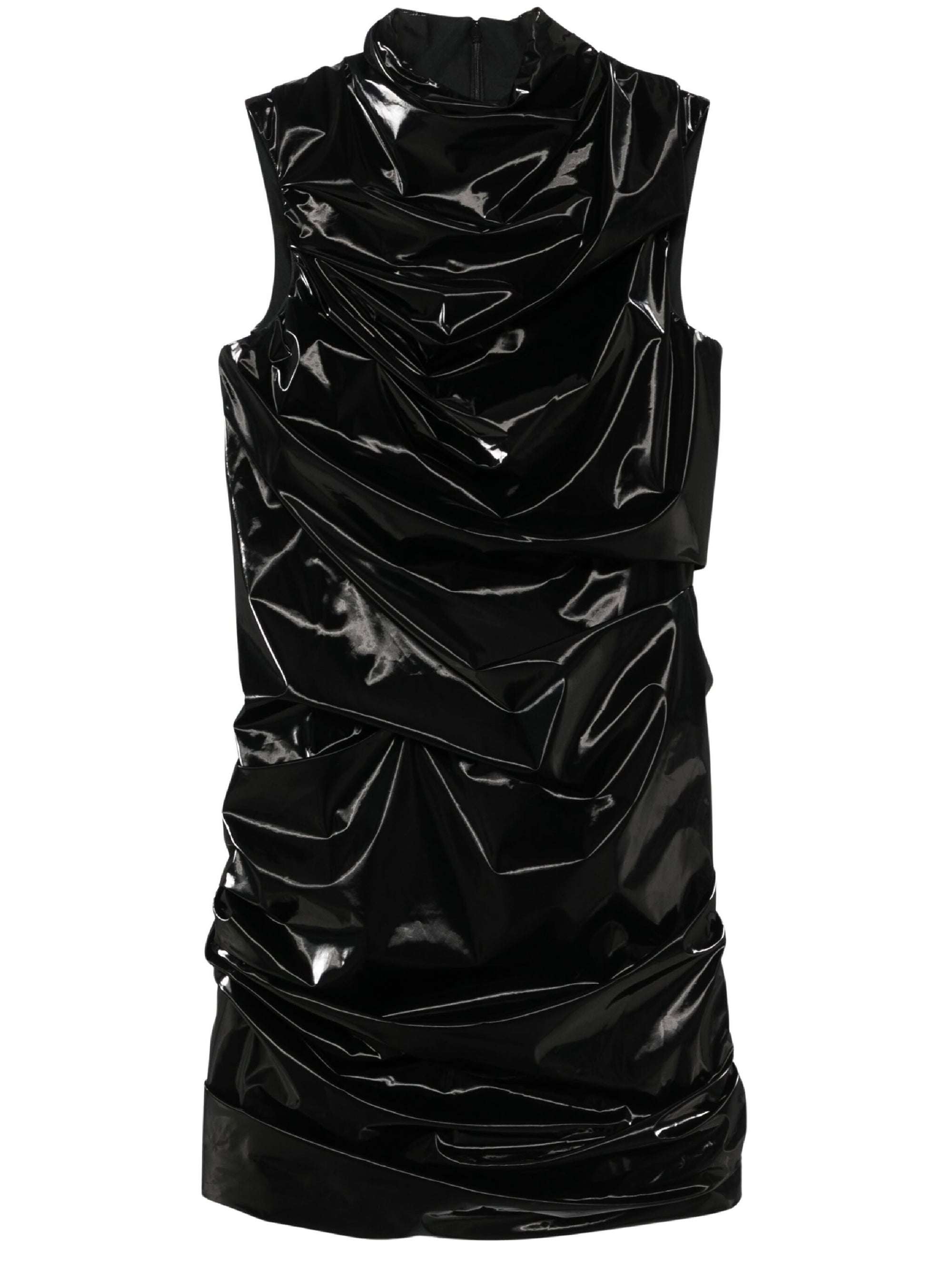 Robe courte froncée - Black