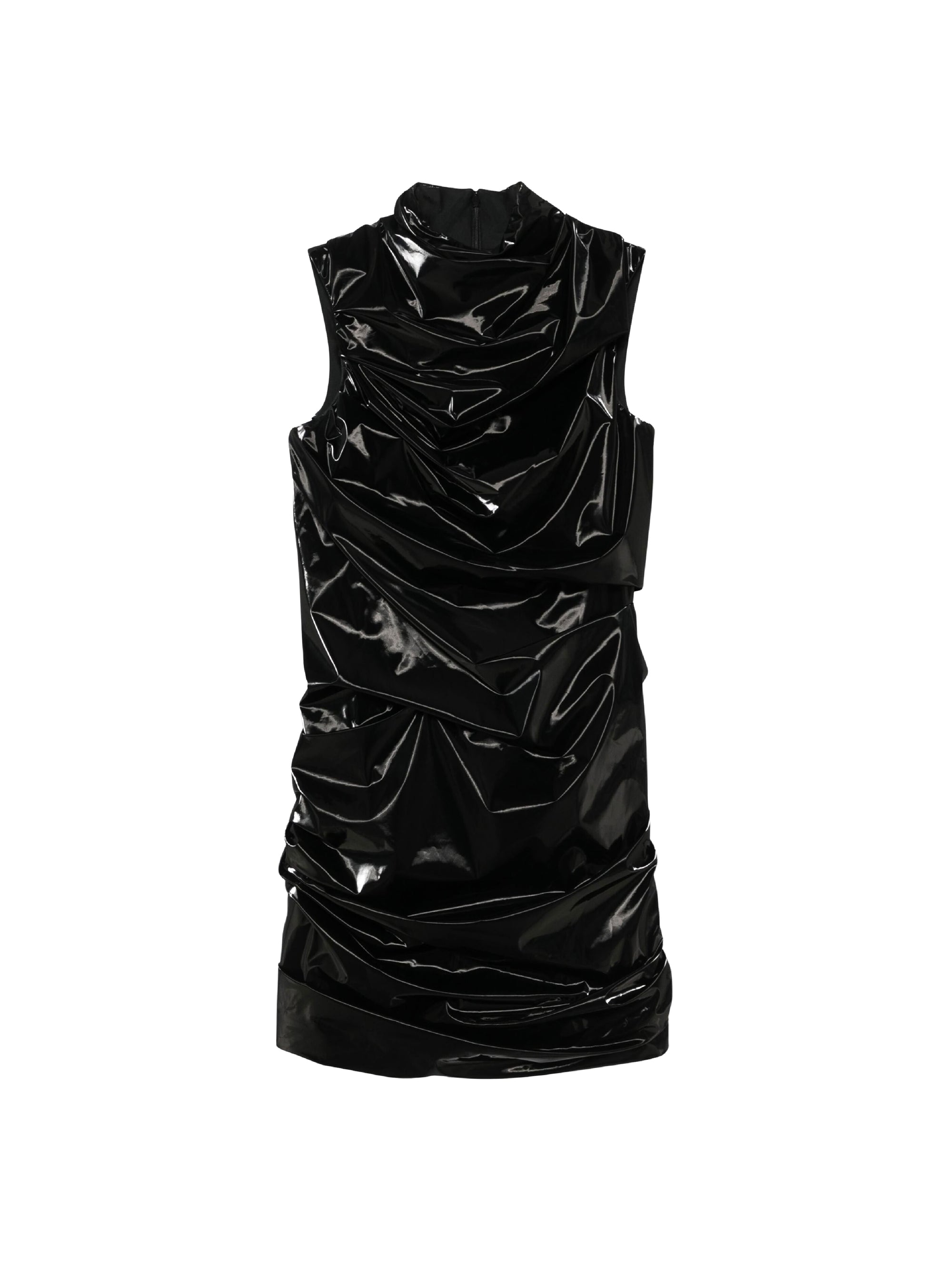 Robe courte froncée - Black