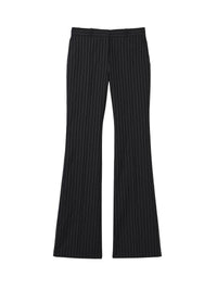 Pantalon à fines rayures en laine - Black & White