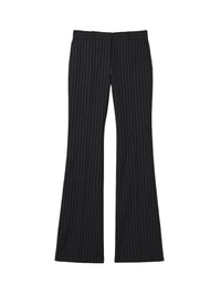 Pantalon à fines rayures en laine - Black & White