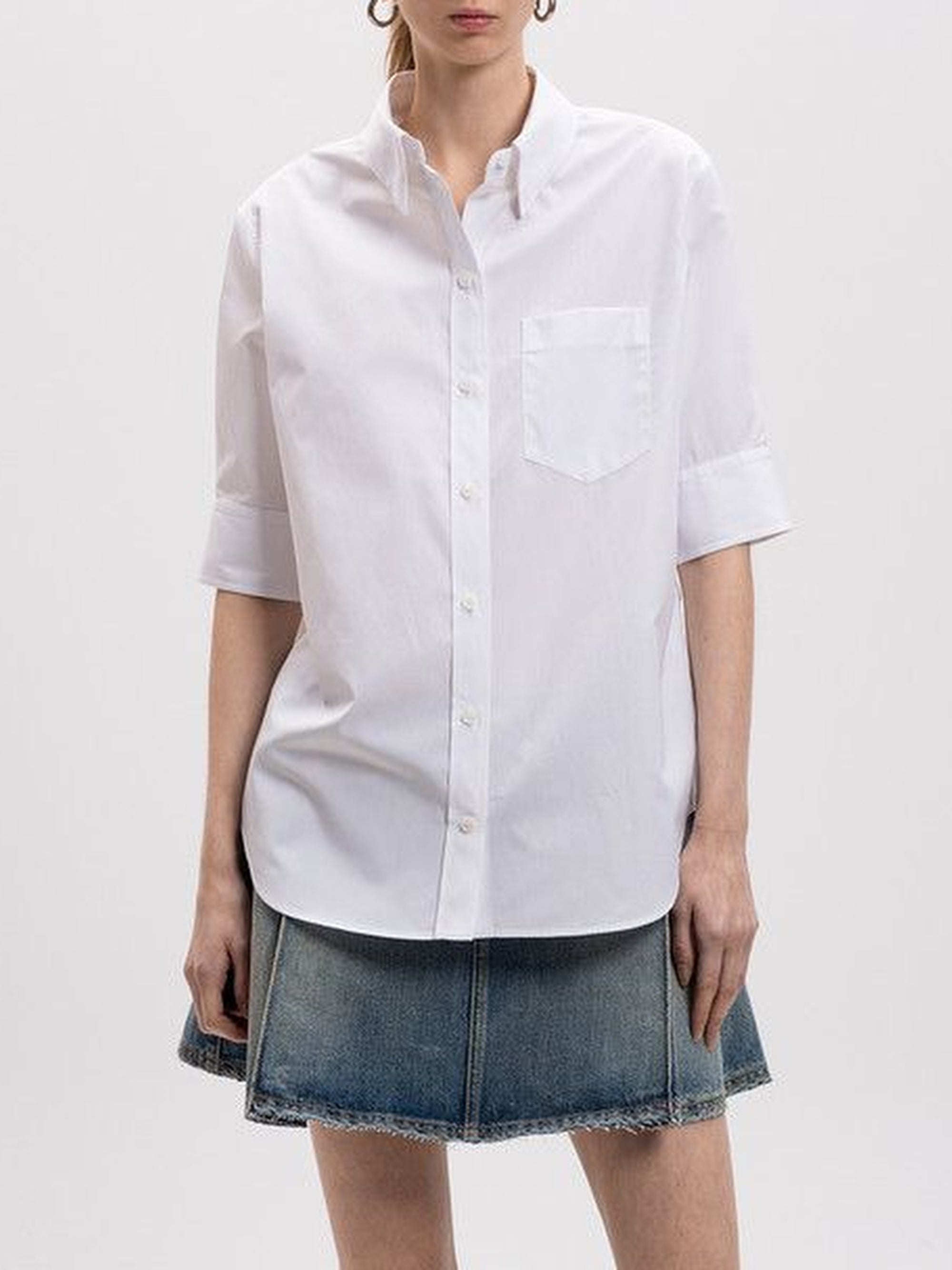 Chemise à manches courtes - Optical White