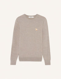 Chillax Merino Regular Jumper - Beige Melange