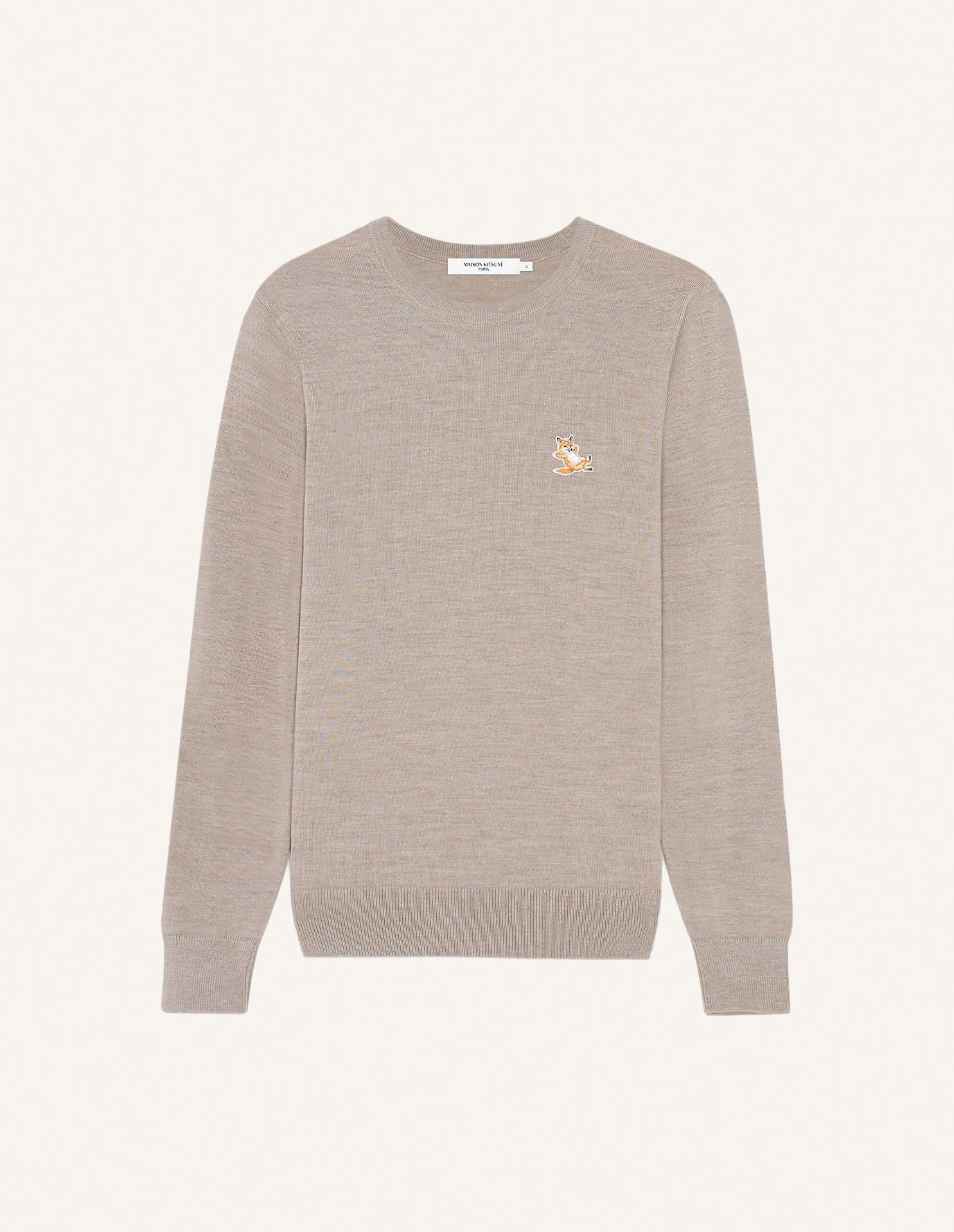 Chillax Merino Regular Jumper - Beige Melange