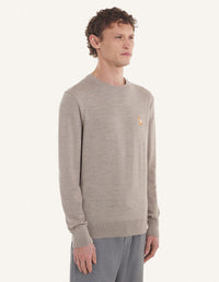 Chillax Merino Regular Jumper - Beige Melange