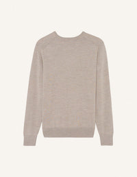 Chillax Merino Regular Jumper - Beige Melange