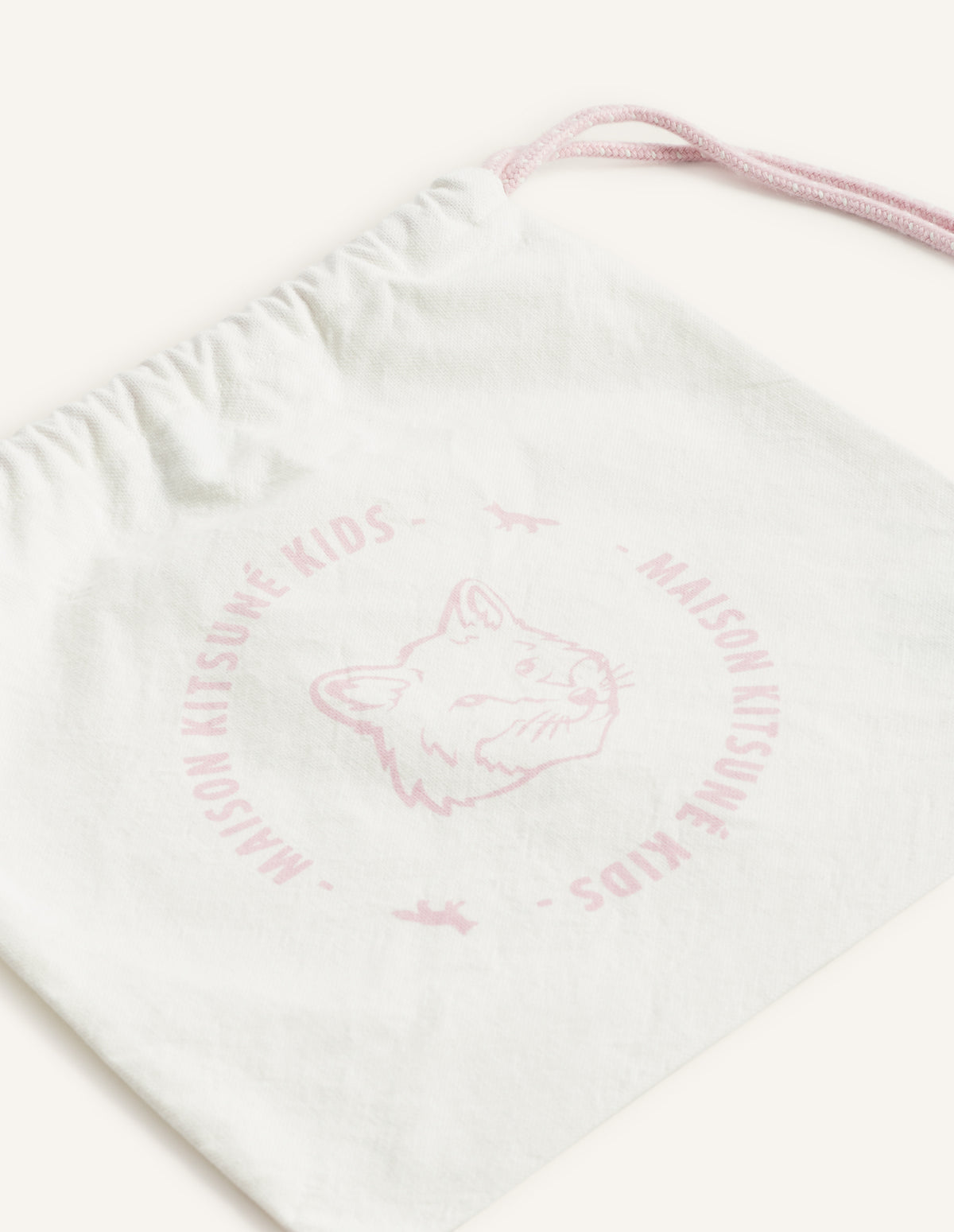 Sac à dos Fox Head Kid en toile - Ecru & Soft Pink