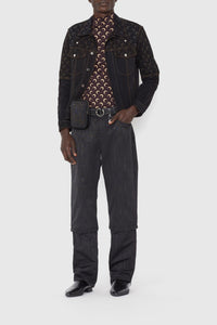 Veste Moon en denim - All Over Moon Black