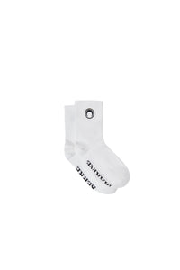 Chaussettes mi-hautes en coton - White