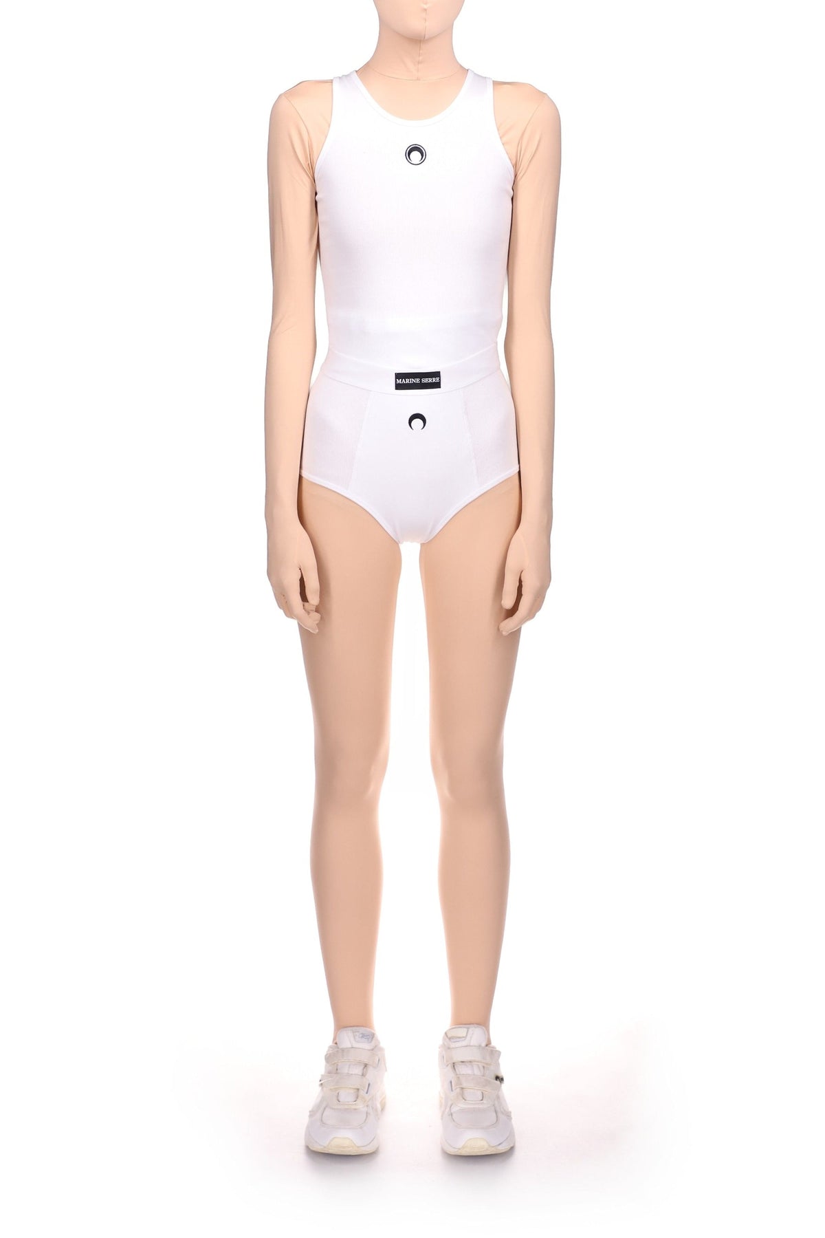 Culotte en coton côtelé - White