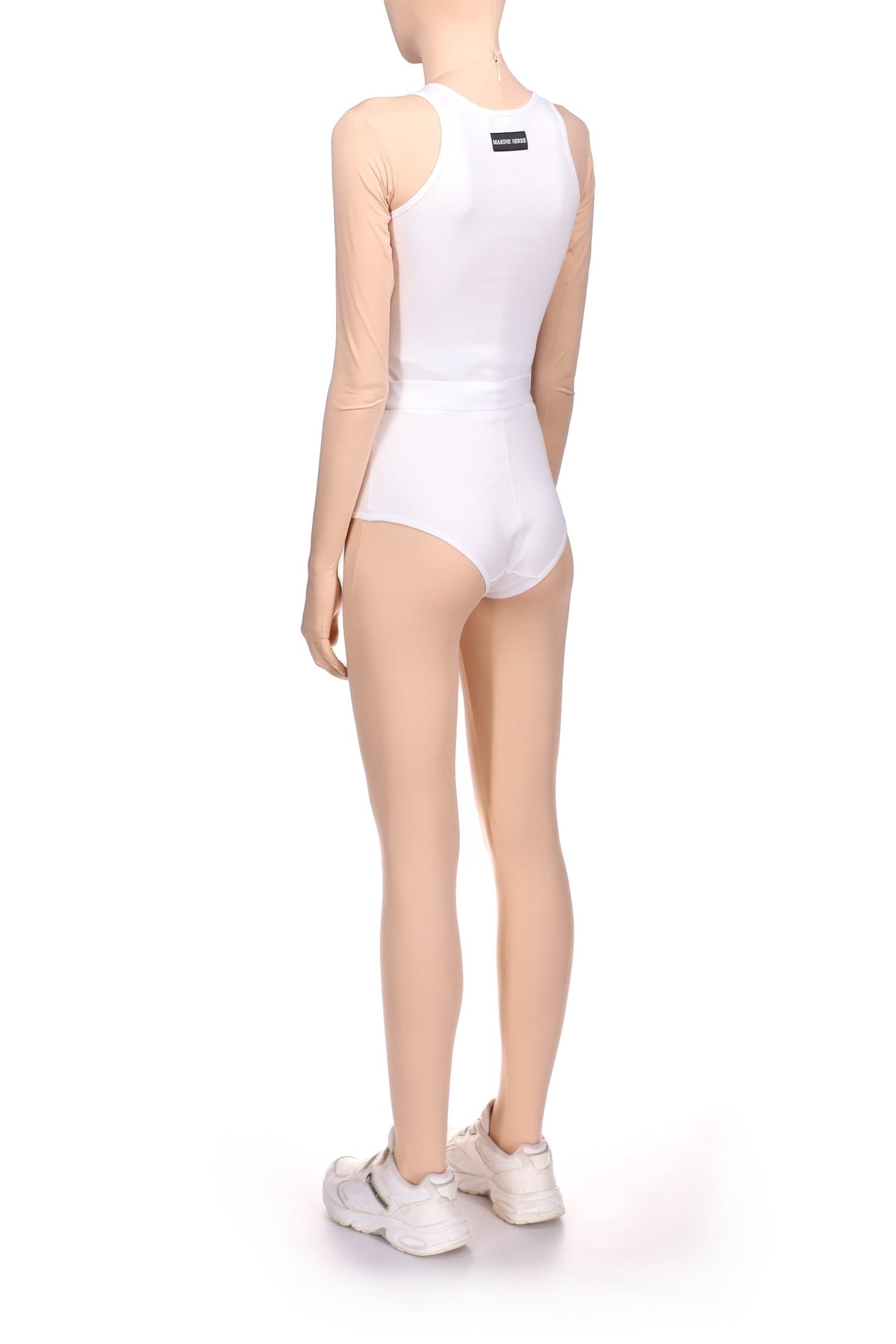 Culotte en coton côtelé - White