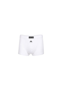 Boxer côtelé en coton - White
