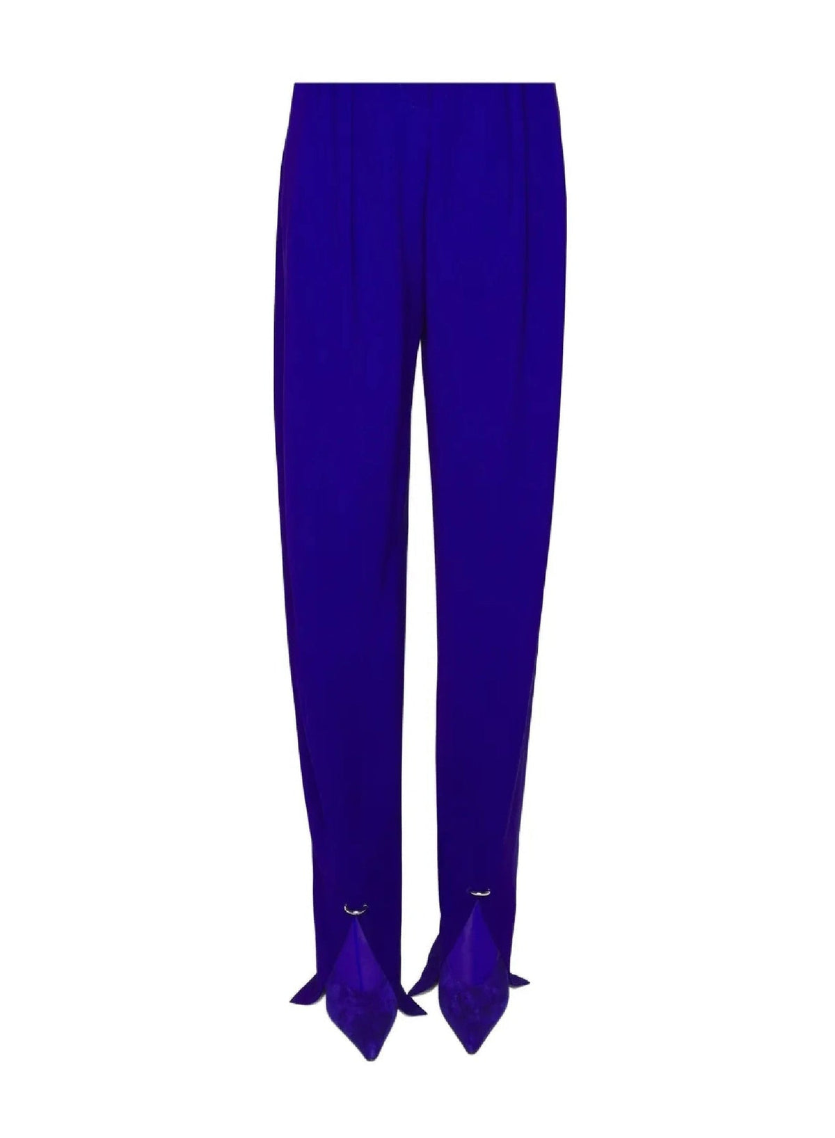 ULTRABLUE // blue pierced loose tailored trousers