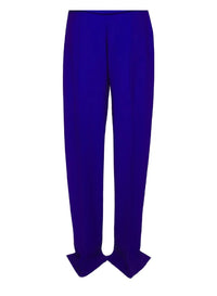 ULTRABLUE // blue pierced loose tailored trousers