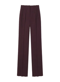 DARK PLUM // burgundy straight boned pants