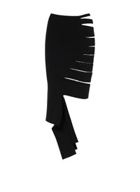 Bandage-style skirt – Black