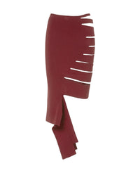 Bandage-style skirt – Burgundy