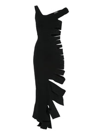 BLACK // black bandage knit dress
