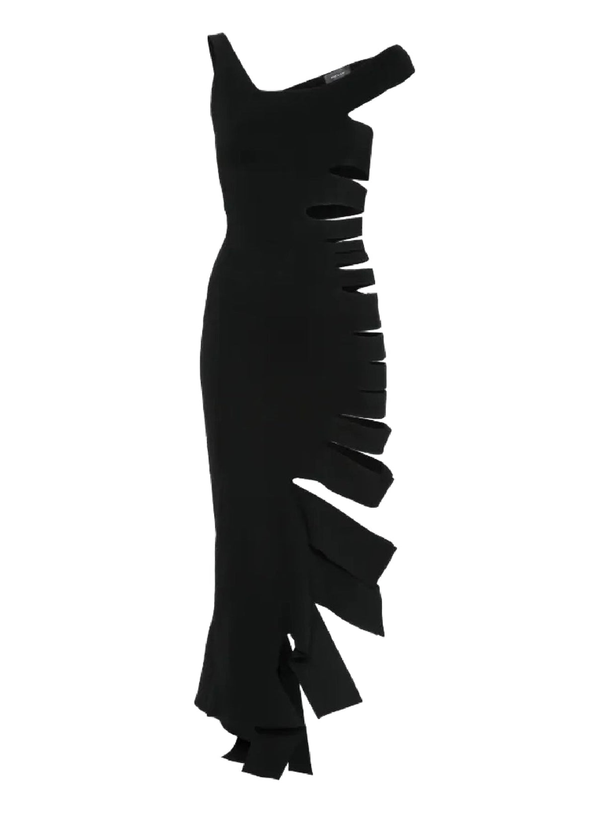 BLACK // black bandage knit dress