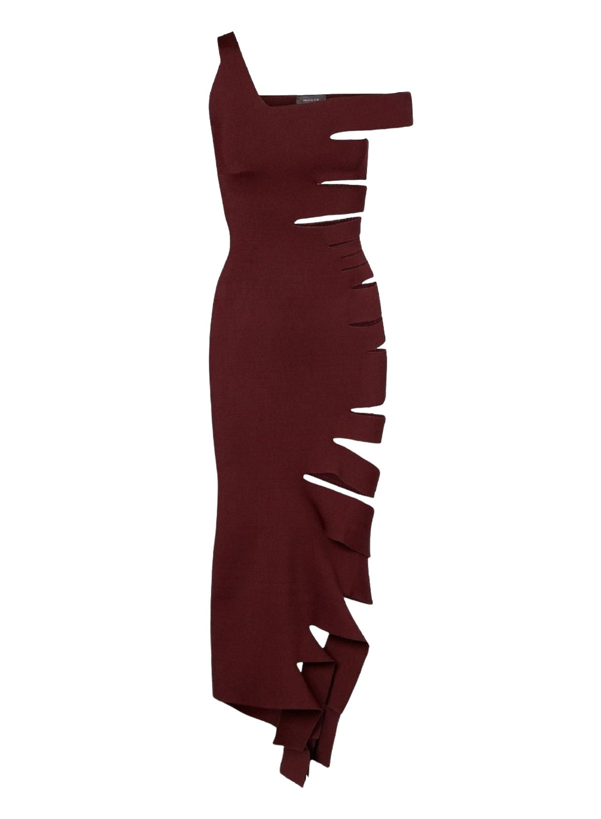 BURGUNDY // burgundy bandage knit dress