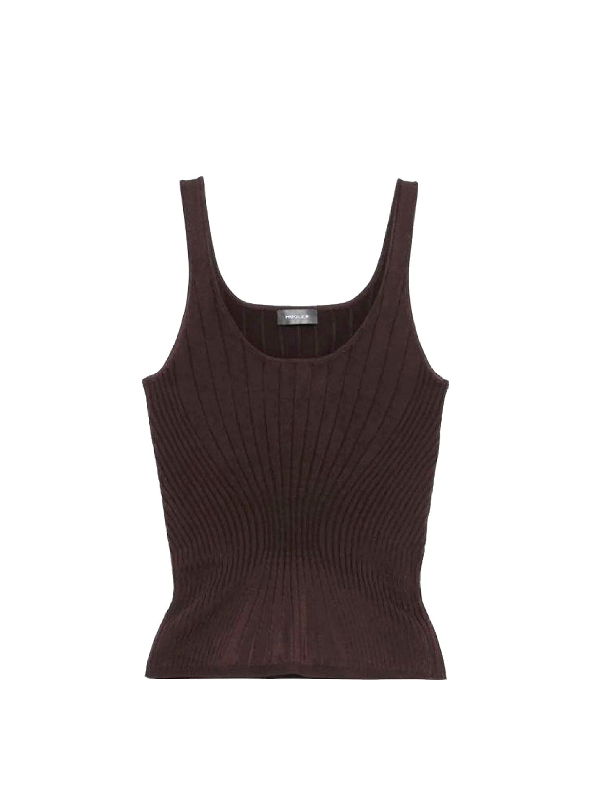 DARK BURGUNDY // burgundy sculpting knit tank top