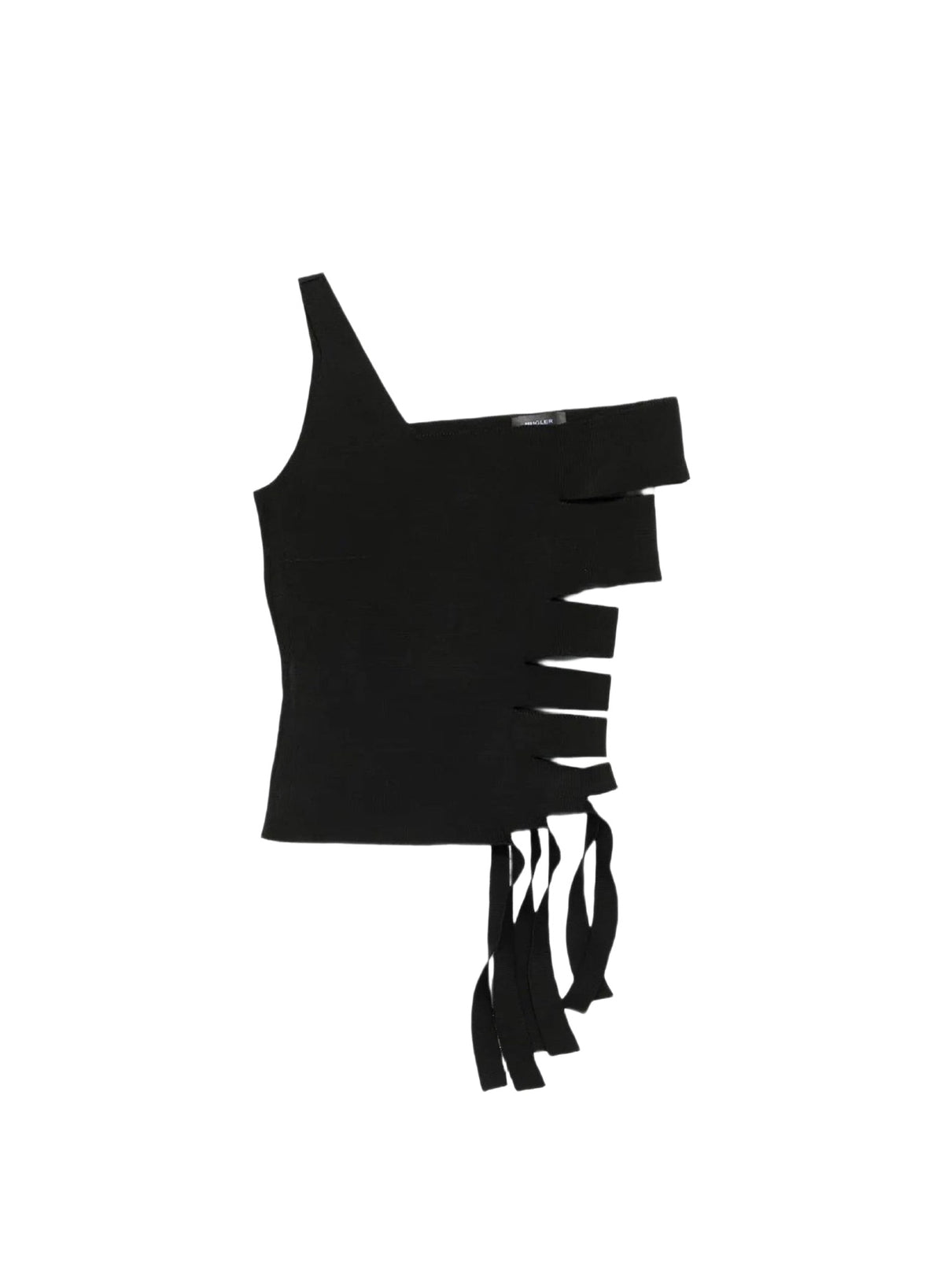 Knit bandage-effect top - Black