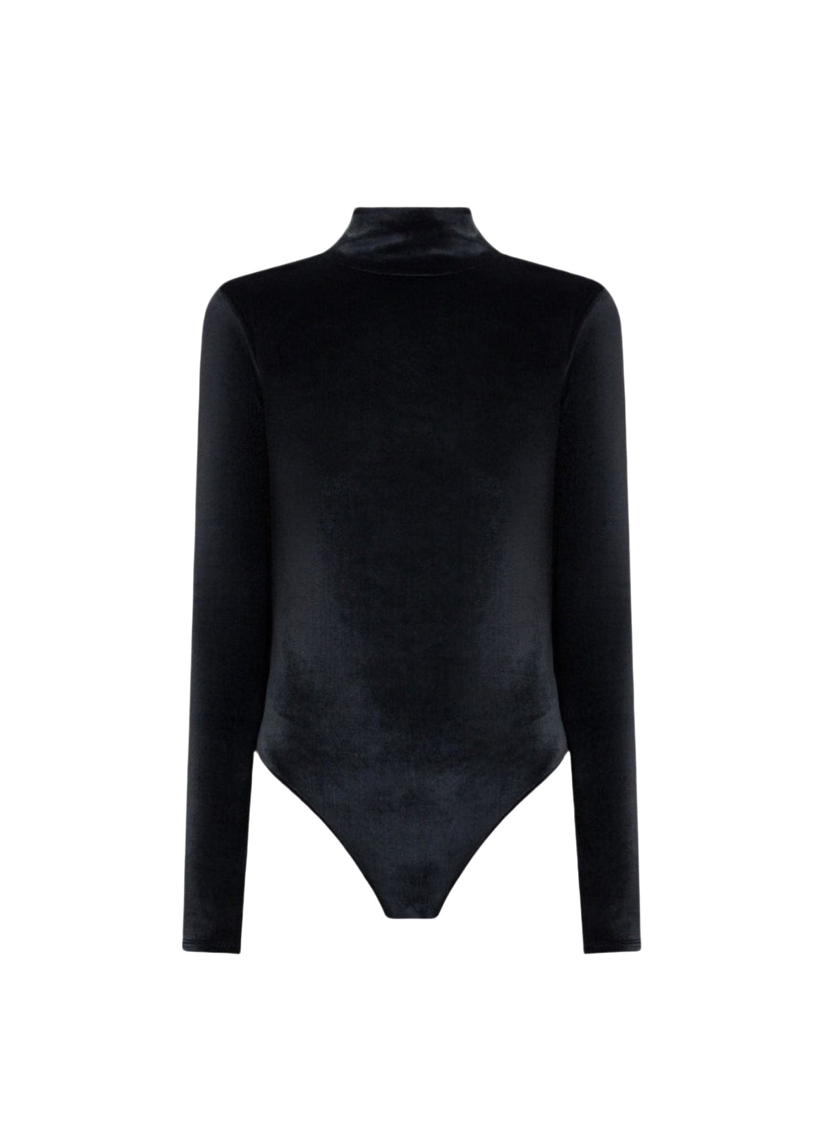 Body dos nu en velours - Black