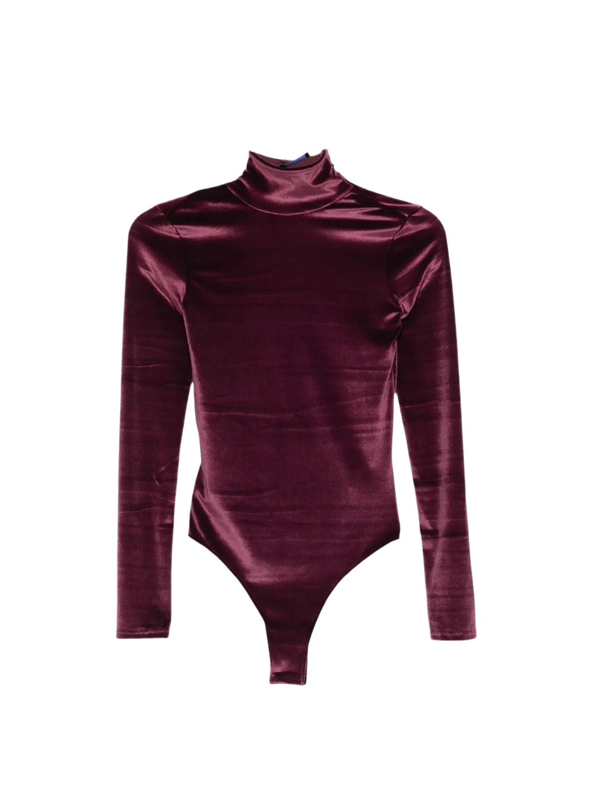 Body dos nu en velours - Burgundy