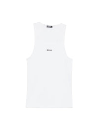 SNOW // white logo tank top
