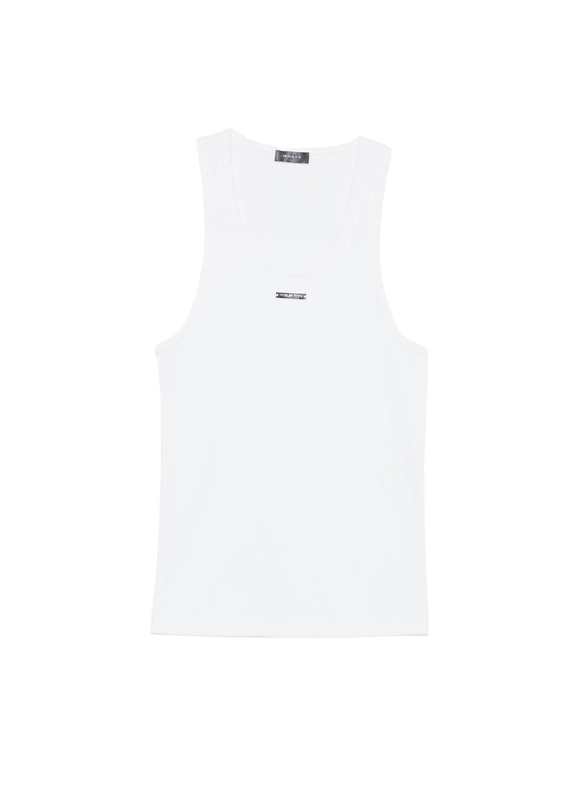 SNOW // white logo tank top