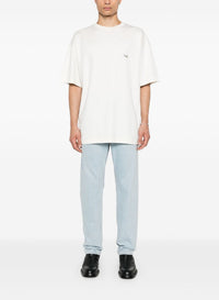 SNOW // white pierced t-shirt