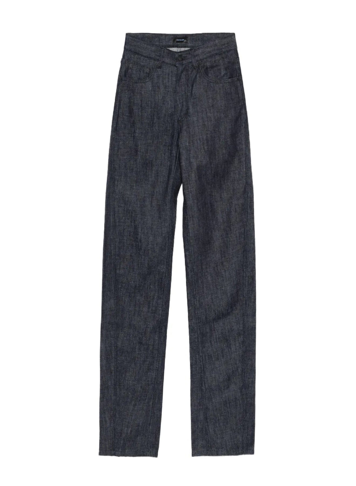 RAW BLUE // straight raw denim jeans